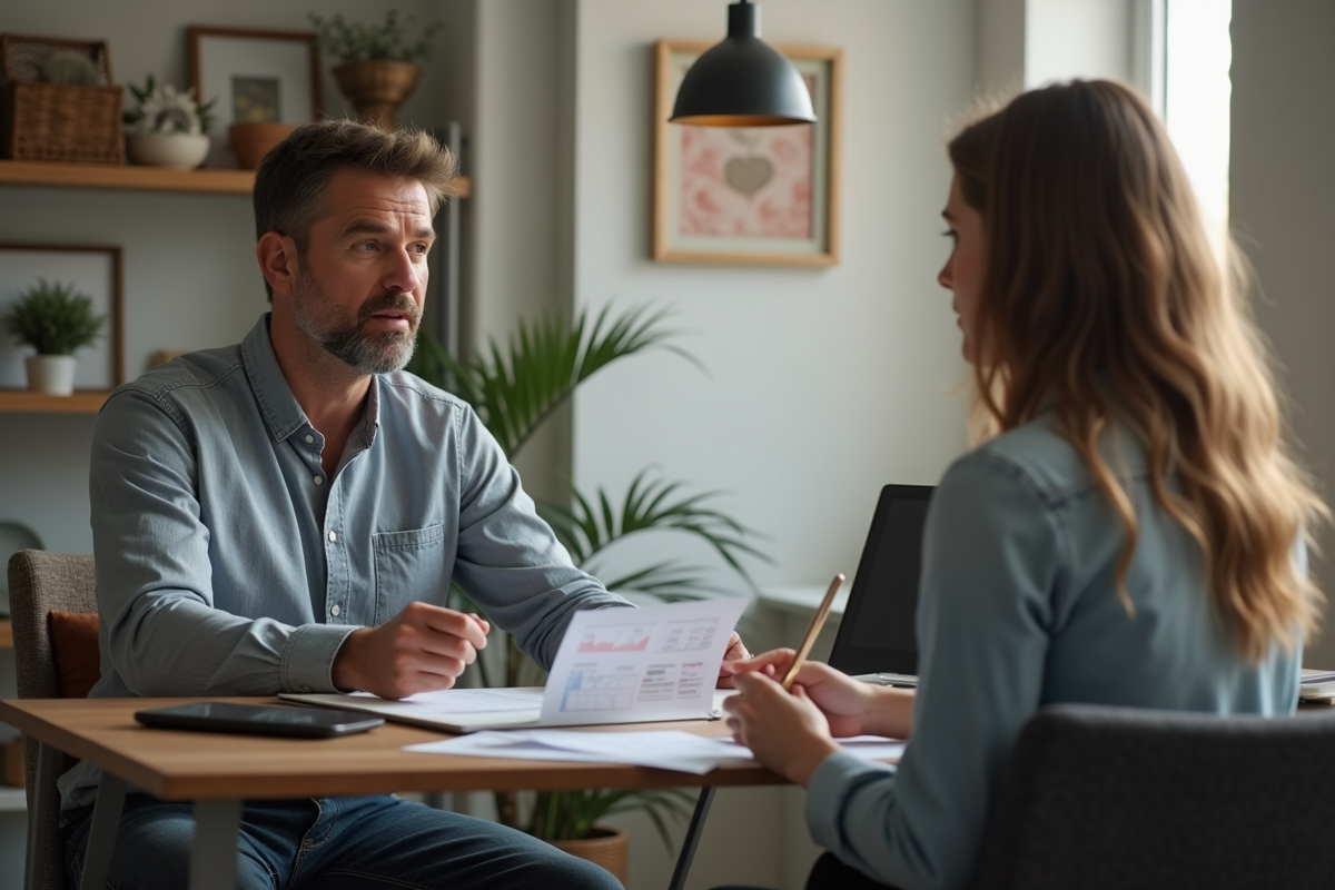 Coach de perte de poids en consultation dans un bureau à domicile